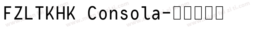 FZLTKHK Consola字体转换